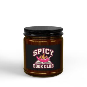 Spicy Book Club Candle — Romance Reader Scented Soy Candle, 4oz & 9oz