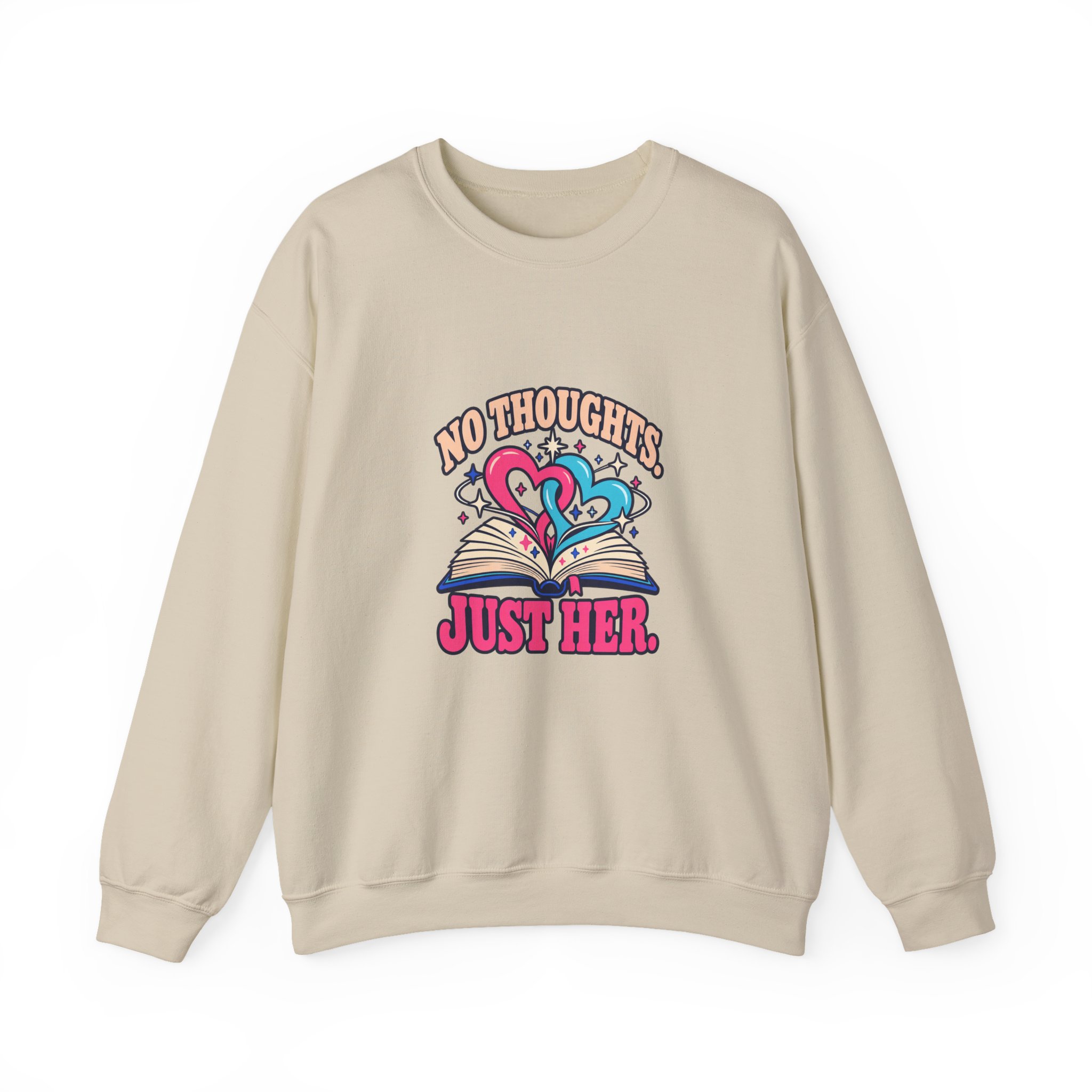 No Thoughts, Just Her Crewneck Sweatshirt — Sapphic Romance Reader Graphic Sweatshirt, Unisex - Image 5