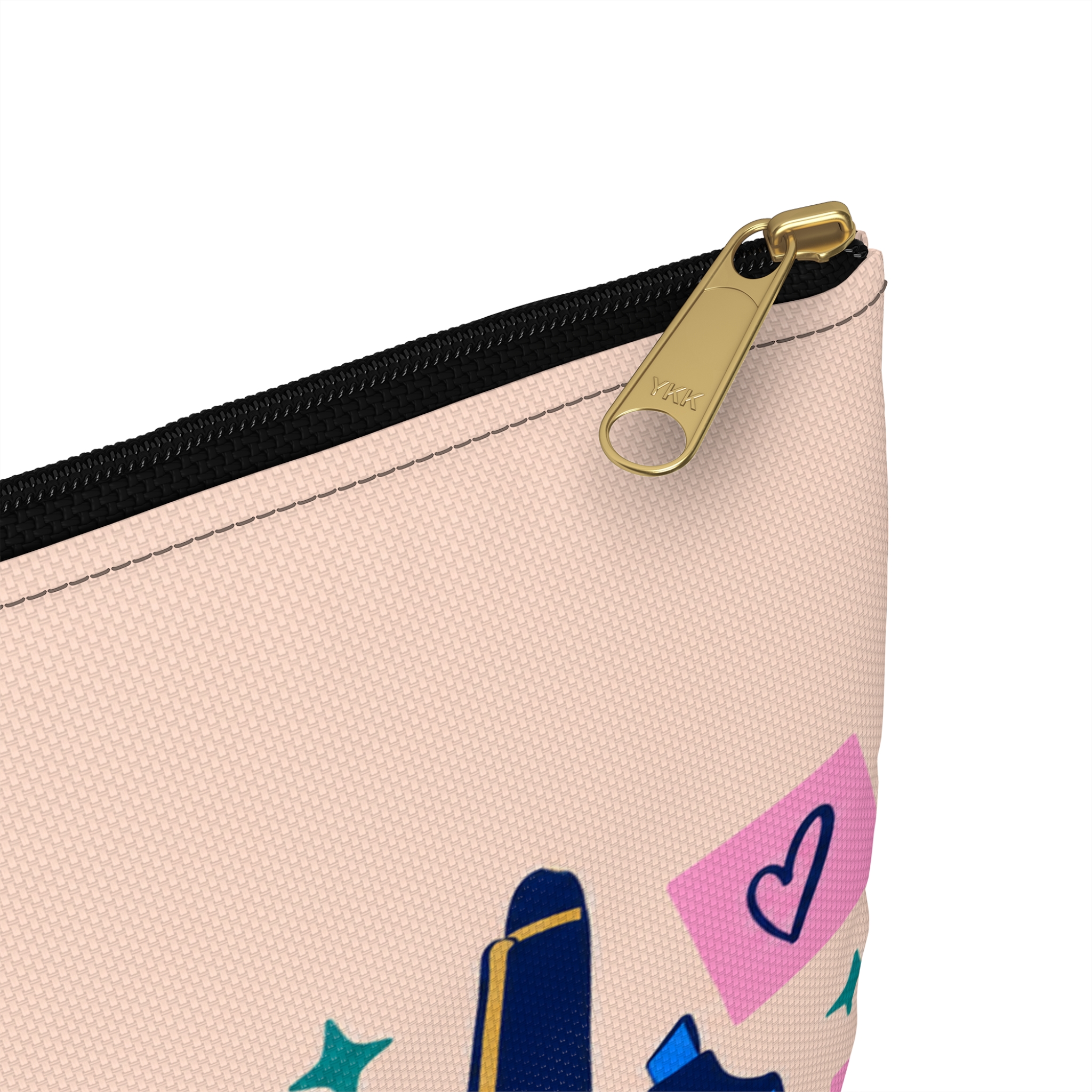 Annotated with Feelings Zip Pouch — Book Annotator Accessory Pouch (Peach) - Image 4