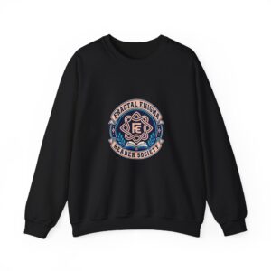Fractal Enigma Reader Society Crewneck Sweatshirt — Official Reader Club Graphic Sweatshirt, Unisex