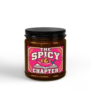 The Spicy Chapter Candle — Romance Reader Scented Soy Candle, 4oz & 9oz