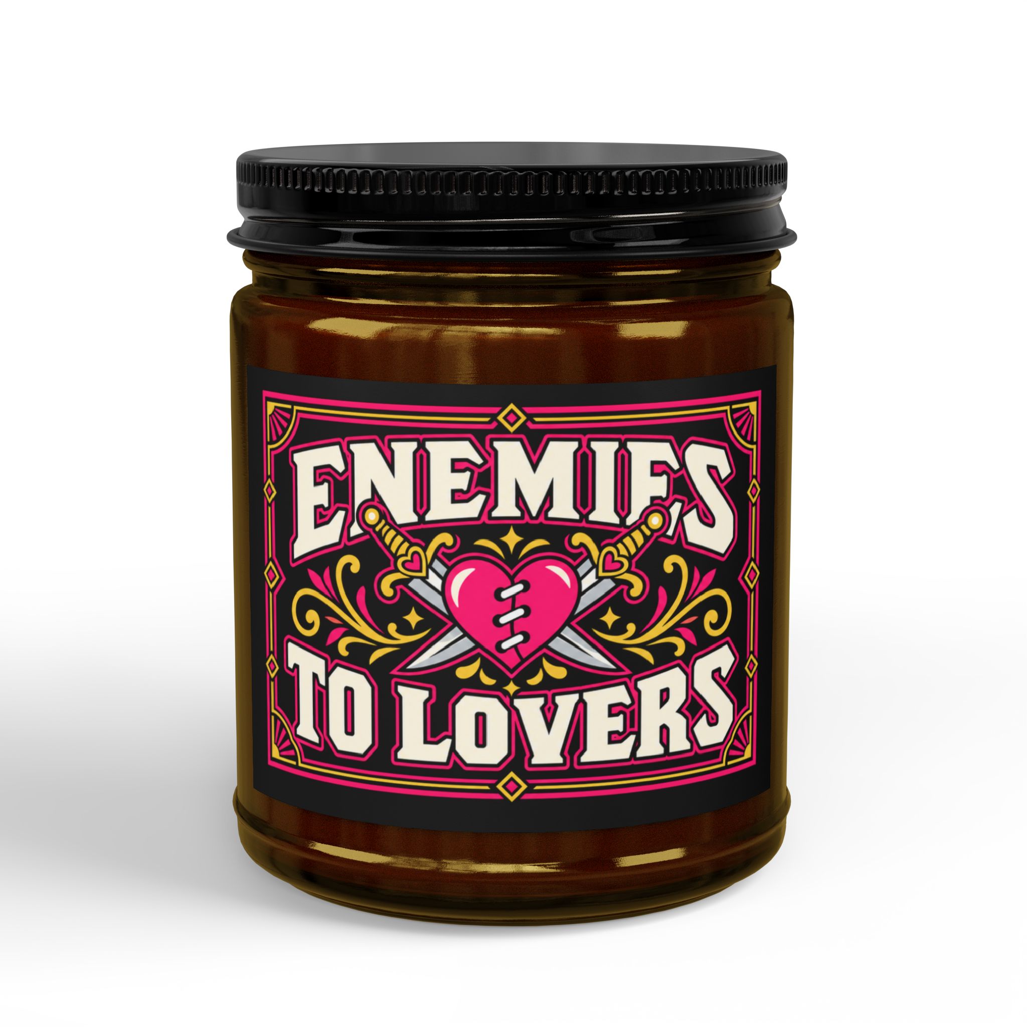 Enemies to Lovers Candle — Romance Trope Scented Soy Candle, 4oz & 9oz - Image 3