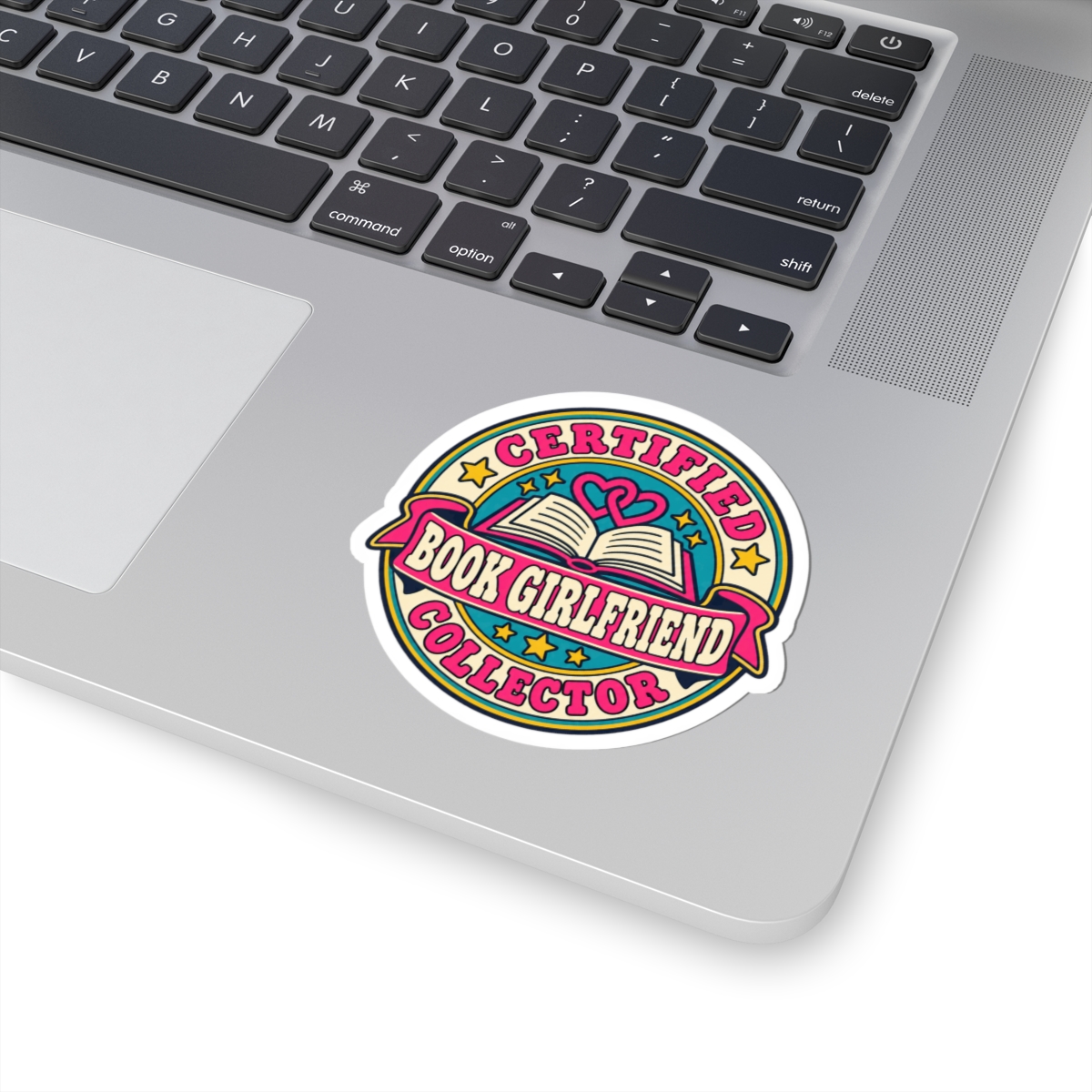Certified Book Girlfriend Collector Sticker — Sapphic Romance Reader Kiss-Cut Vinyl Sticker - Image 5