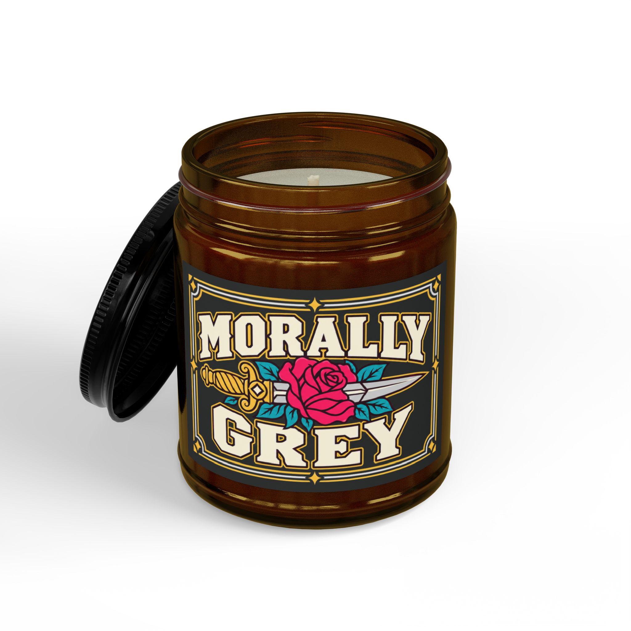 Morally Grey Candle — Dark Romance Scented Soy Candle, 4oz & 9oz - Image 4