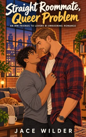 Straight Roommate, Queer Problem by Jace Wilder - MM Contemporary Romance Book Cover