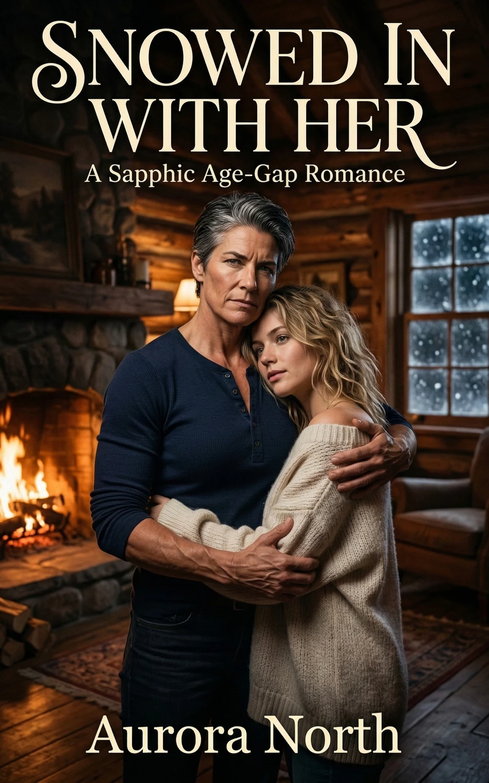 Snowed In with Her by Aurora North book cover